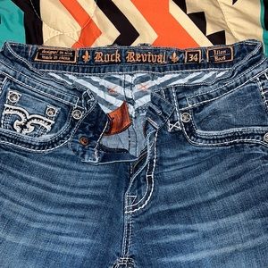 Mens Rock Revival Boot Jeans